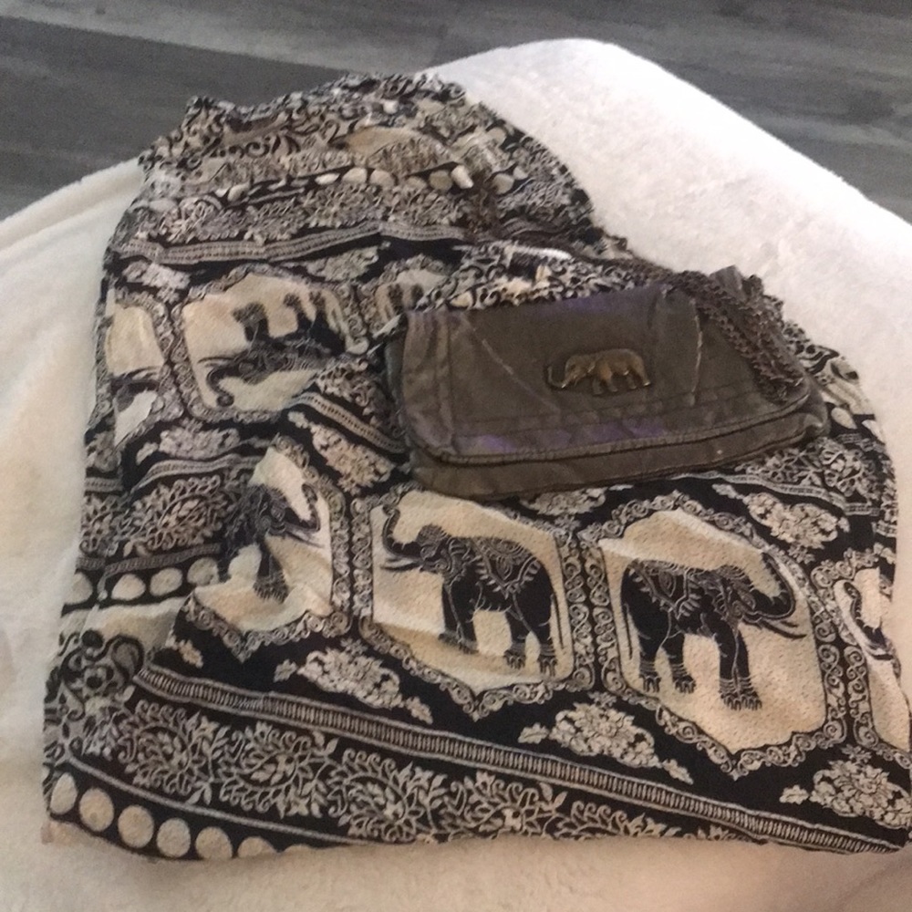 Pants and shirt “elephant prints”